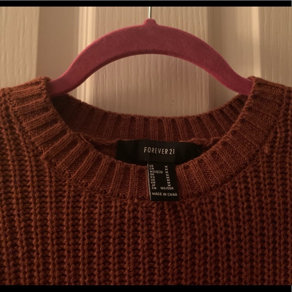 Rust cropped sweater - Picture 2 of 2
